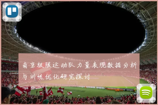 南京极限运动队力量表现数据分析与训练优化研究探讨