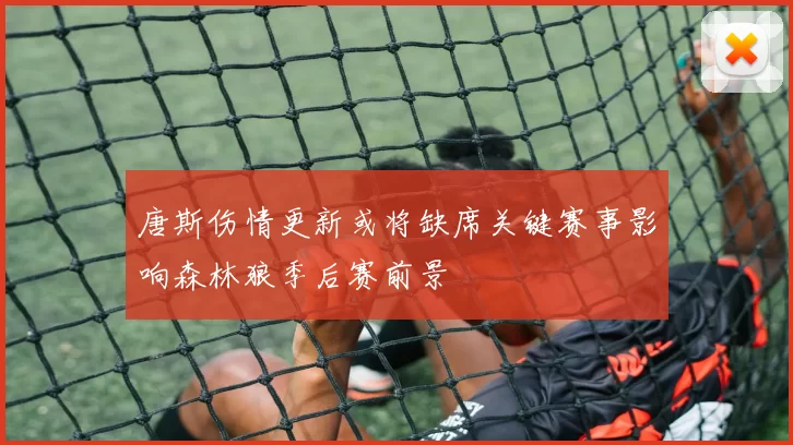 唐斯伤情更新或将缺席关键赛事影响森林狼季后赛前景